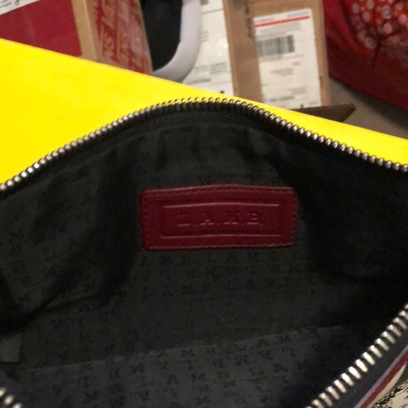 LAMB black white and red clutch - Picture 4 of 4